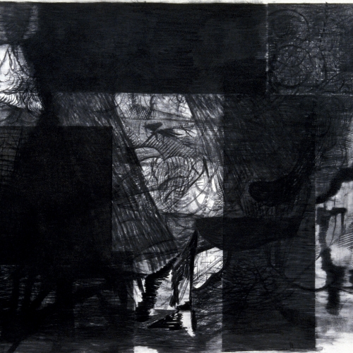 1990 Murs / Untitled no. 2 | 110 x 83 cm | charcoal on paper