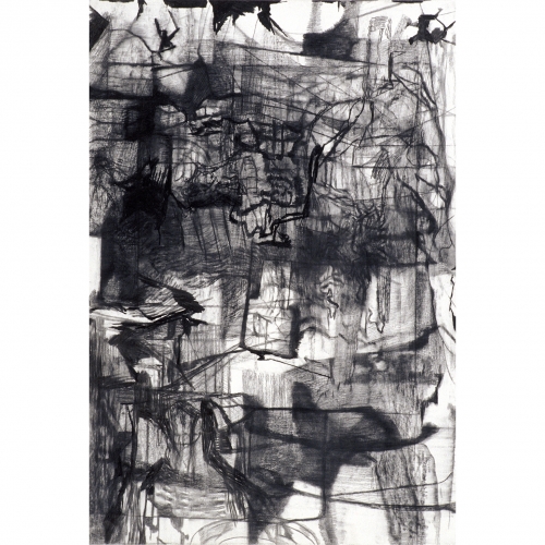 1996 Untitled no. 11 | 75 x 110 cm | charcoal on paper
