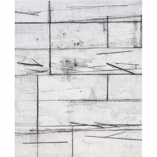 2003 Muur / Wall no. 3 | 193 x 157 cm | charcoal on paper
