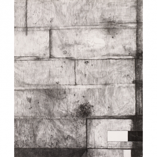 2002 Muur / Wall no.  | 193 x 157 cm | charcoal on paper