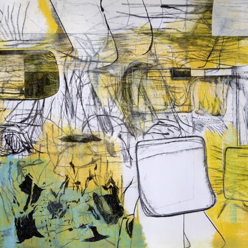2021-22 Bigger Drawings, Smaller issues, 182 x 126 cm / pastel, charcoal, pencil on paper