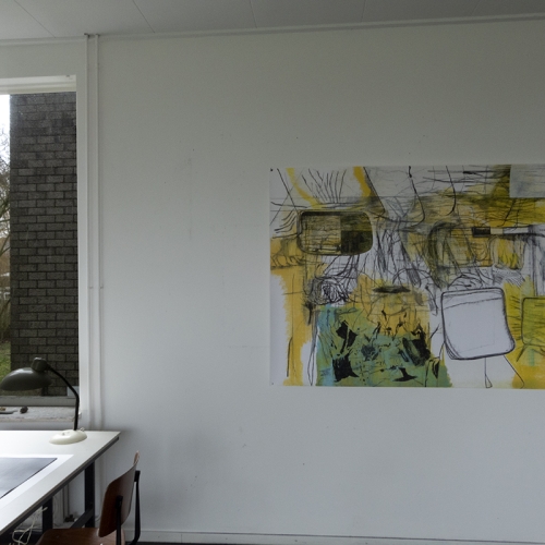 2021-22 Bigger Drawings, Smaller issues, 182 x 126 cm / pastel, charcoal, pencil on paper