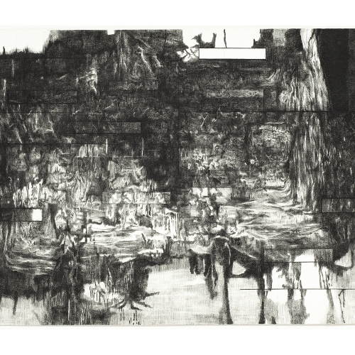 2010 Untitled no. 6 | 153 x 237 cm | charcoal on paper