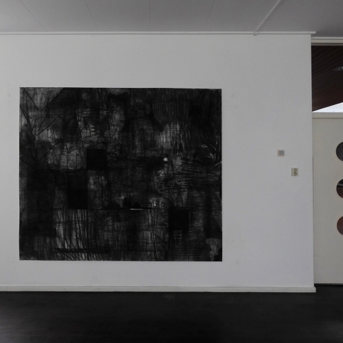 2024 Untitled 230 x 196 cm - Charcoal on paper