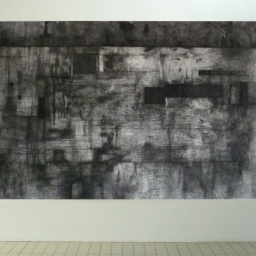 2014 Untitled -no. 3 | 315 x 196,5 cm | charcoal on paper