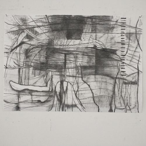 Untitled no. 9, Charcoal on paper, 100 x 70 cm, 2026